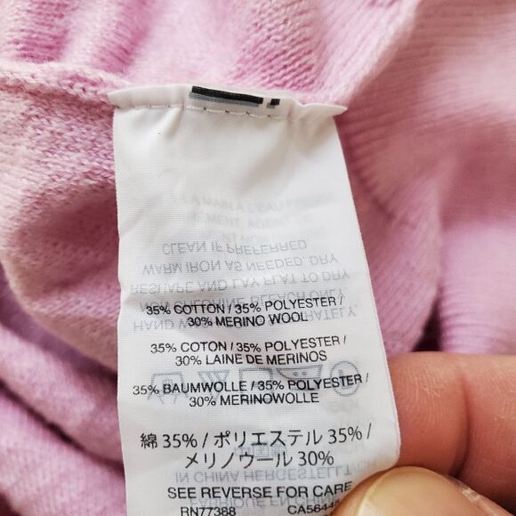 J. CREW | Ruffle Neck Pullover Sweater - [Small, Soft Peony Pink] - Picture 13 of 15